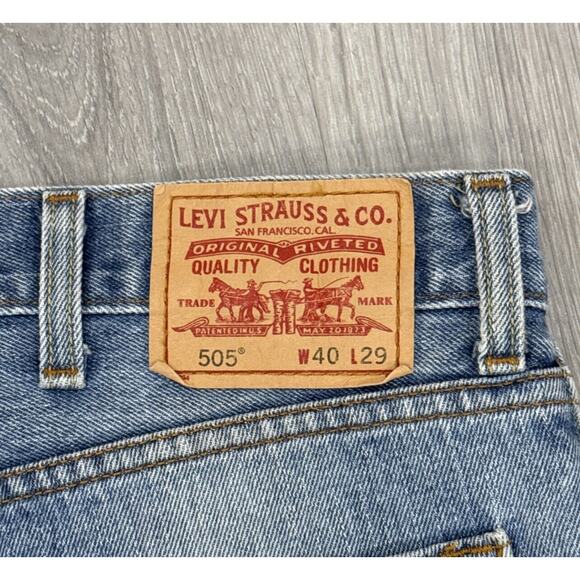Vintage Levi’s 505 Jeans Men’s 40x29 Blue Regular Fit Y2K 100% Cotton Denim - Picture 8 of 8
